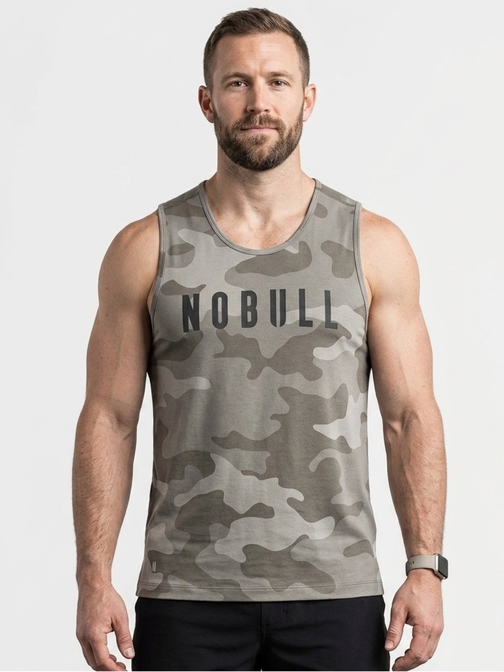 NWT NOBULL Men's Tank XXL Dark Fallen Rock Tan Camo